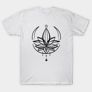 Lotus lineart  T-Shirt T-Shirt